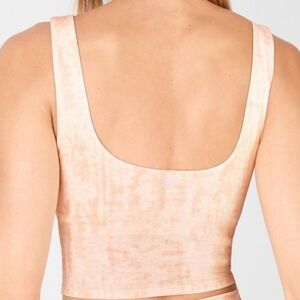 Fabletics Peach Tie-Dye Autumn Low Impact Sports Bra